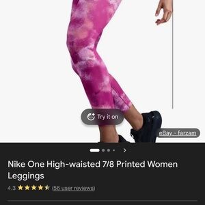 Nike Fuchsia Training Leggings